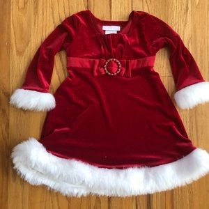 Girl red Christmas dress 24 Months
